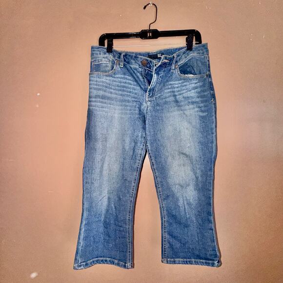 1822 Women's Blue Denim Cropped Jeans - Size 10 - Picture 4 of 6